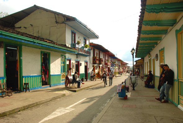 main street, Salento, Colombia // by Veggiephile